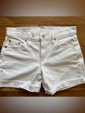 GAP White Denim Cutoff Shorts size 25